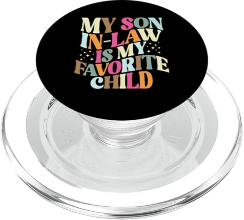 Mein Schwiegersohn ist mein Lieblingskind Familienhumor Retro PopSockets PopGrip für MagSafe Mein Schwiegersohn ist mein Lieblingskind Familienhumor Retro PopSockets PopGrip für MagSafe von Funny Gifts For Son In Law Graphic