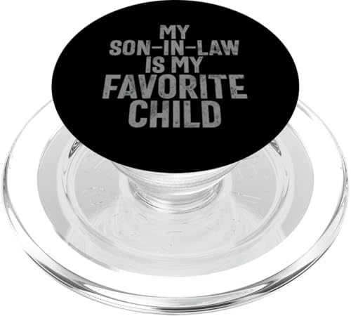 Mein Schwiegersohn ist mein Lieblingskind Familienhumor Retro PopSockets PopGrip für MagSafe Mein Schwiegersohn ist mein Lieblingskind Familienhumor Retro PopSockets PopGrip für MagSafe von Funny Gifts For Son In Law Graphic