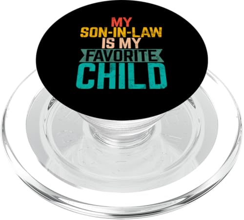 Mein Schwiegersohn ist mein Lieblingskind Familienhumor Retro PopSockets PopGrip für MagSafe Mein Schwiegersohn ist mein Lieblingskind Familienhumor Retro PopSockets PopGrip für MagSafe von Funny Gifts For Son In Law Graphic