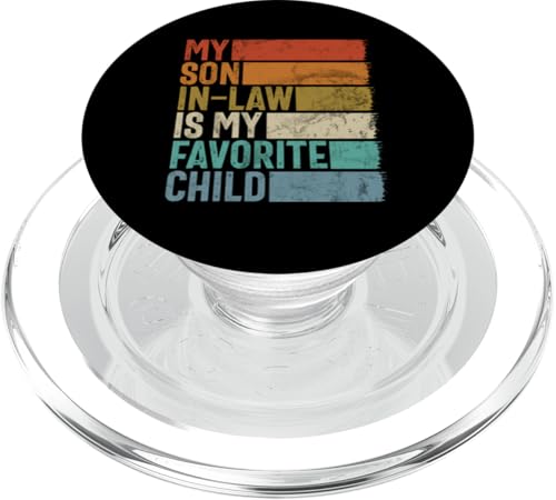 Mein Schwiegersohn ist mein Lieblingskind Familienhumor Retro PopSockets PopGrip für MagSafe Mein Schwiegersohn ist mein Lieblingskind Familienhumor Retro PopSockets PopGrip für MagSafe von Funny Gifts For Son In Law Graphic