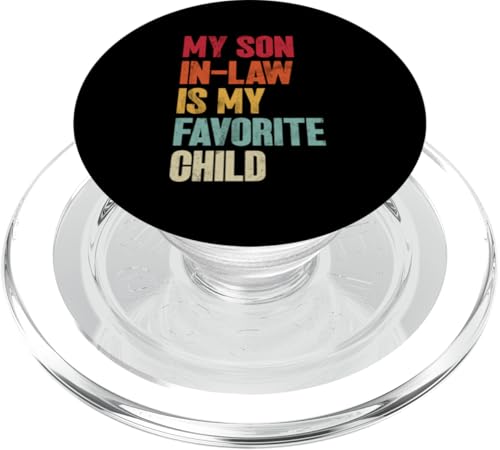 Mein Schwiegersohn ist mein Lieblingskind Familienhumor Retro PopSockets PopGrip für MagSafe Mein Schwiegersohn ist mein Lieblingskind Familienhumor Retro PopSockets PopGrip für MagSafe von Funny Gifts For Son In Law Graphic