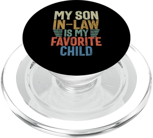 Mein Schwiegersohn ist mein Lieblingskind Familienhumor Retro PopSockets PopGrip für MagSafe Mein Schwiegersohn ist mein Lieblingskind Familienhumor Retro PopSockets PopGrip für MagSafe von Funny Gifts For Son In Law Graphic