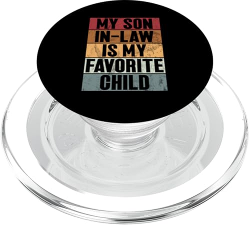 Mein Schwiegersohn ist mein Lieblingskind Familienhumor Retro PopSockets PopGrip für MagSafe Mein Schwiegersohn ist mein Lieblingskind Familienhumor Retro PopSockets PopGrip für MagSafe von Funny Gifts For Son In Law Graphic