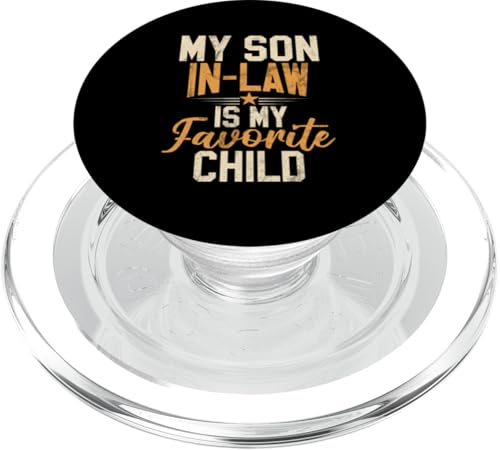 Mein Schwiegersohn ist mein Lieblingskind Familienhumor Retro PopSockets PopGrip für MagSafe Mein Schwiegersohn ist mein Lieblingskind Familienhumor Retro PopSockets PopGrip für MagSafe von Funny Gifts For Son In Law Graphic