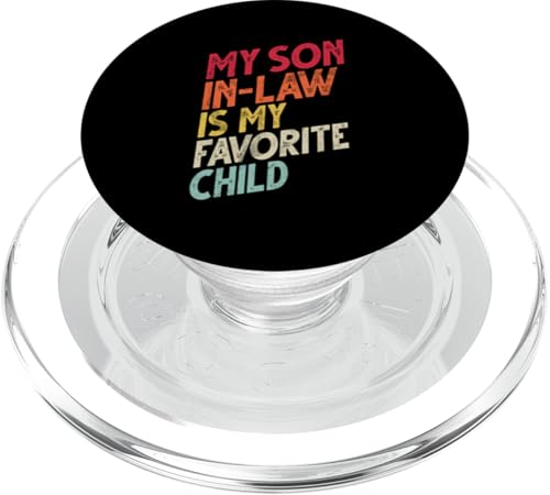 Mein Schwiegersohn ist mein Lieblingskind Familienhumor Retro PopSockets PopGrip für MagSafe Mein Schwiegersohn ist mein Lieblingskind Familienhumor Retro PopSockets PopGrip für MagSafe von Funny Gifts For Son In Law Graphic