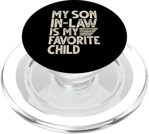 Mein Schwiegersohn ist mein Lieblingskind Familienhumor Retro PopSockets PopGrip für MagSafe Mein Schwiegersohn ist mein Lieblingskind Familienhumor Retro PopSockets PopGrip für MagSafe von Funny Gifts For Son In Law Graphic
