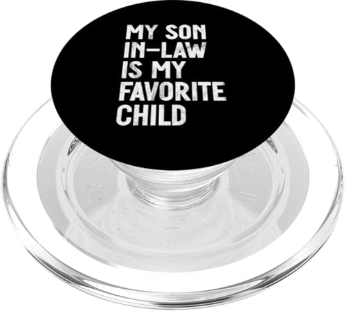 Mein Schwiegersohn ist mein Lieblingskind Familienhumor Retro PopSockets PopGrip für MagSafe Mein Schwiegersohn ist mein Lieblingskind Familienhumor Retro PopSockets PopGrip für MagSafe von Funny Gifts For Son In Law Graphic