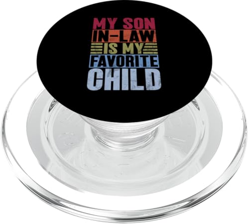 Mein Schwiegersohn ist mein Lieblingskinder, Familien-Retro-Humor PopSockets PopGrip für MagSafe Mein Schwiegersohn ist mein Lieblingskinder, Familien-Retro-Humor PopSockets PopGrip für MagSafe von Funny Gifts For Son In Law Graphic