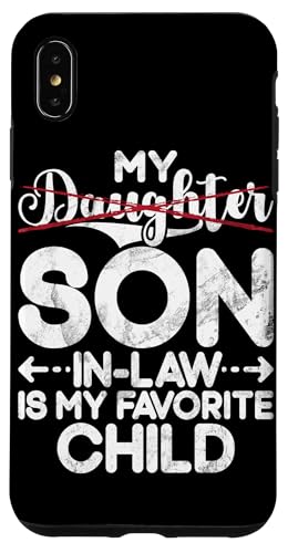 Mein Schwiegersohn ist mein Lieblingskinder, Retro-Humor-Familie Hülle für iPhone XS Max von Funny Gifts For Son In Law Graphic