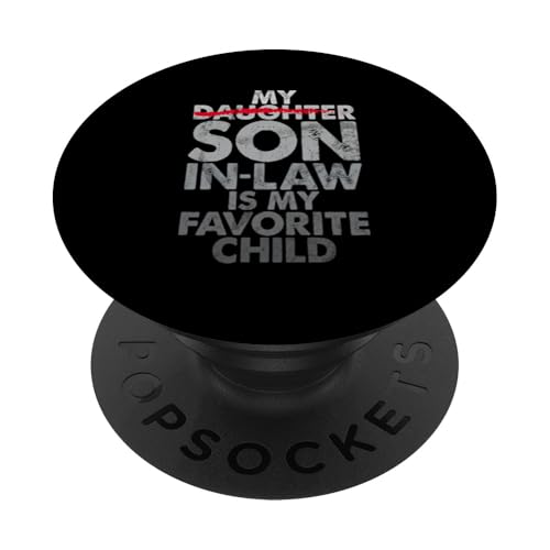 Mein Schwiegersohn ist mein Lieblingskinder, Retro-Humor-Familie PopSockets Klebender PopGrip Mein Schwiegersohn ist mein Lieblingskinder, Retro-Humor-Familie PopSockets Klebender PopGrip von Funny Gifts For Son In Law Graphic
