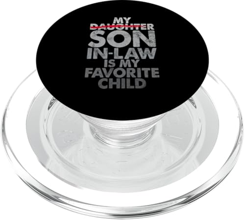 Mein Schwiegersohn ist mein Lieblingskinder, Retro-Humor-Familie PopSockets PopGrip für MagSafe Mein Schwiegersohn ist mein Lieblingskinder, Retro-Humor-Familie PopSockets PopGrip für MagSafe von Funny Gifts For Son In Law Graphic