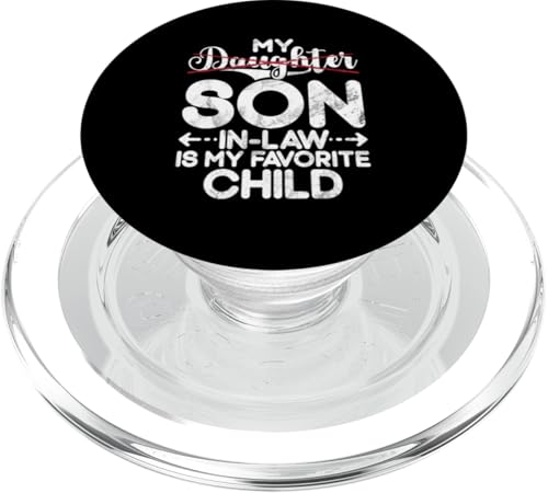 Mein Schwiegersohn ist mein Lieblingskinder, Retro-Humor-Familie PopSockets PopGrip für MagSafe Mein Schwiegersohn ist mein Lieblingskinder, Retro-Humor-Familie PopSockets PopGrip für MagSafe von Funny Gifts For Son In Law Graphic