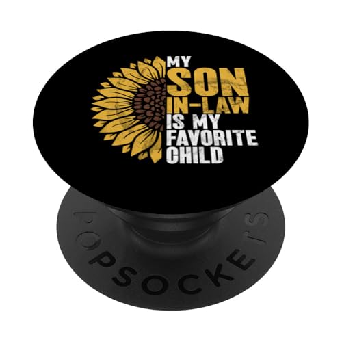 My Son In Law Is My Favorite Child Family Retro Sonnenblume PopSockets Klebender PopGrip My Son In Law Is My Favorite Child Family Retro Sonnenblume PopSockets Klebender PopGrip von Funny Gifts For Son In Law Graphic