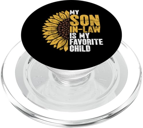 My Son In Law Is My Favorite Child Family Retro Sonnenblume PopSockets PopGrip für MagSafe My Son In Law Is My Favorite Child Family Retro Sonnenblume PopSockets PopGrip für MagSafe von Funny Gifts For Son In Law Graphic