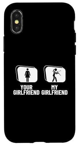 Deine Freundin Meine Freundin Oboe Freund Lustiger Oboist Hülle für iPhone X/XS Deine Freundin Meine Freundin Oboe Freund Lustiger Oboist Hülle für iPhone X/XS von Funny Gifts for Oboe Players And Oboists