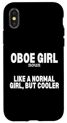 Oboe Girl Definition Lustige Frauen-Oboistin Hülle für iPhone X/XS von Funny Gifts for Oboe Players And Oboists