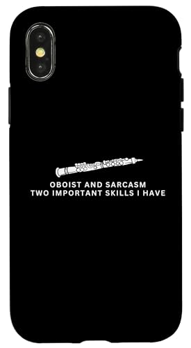 Oboist und Sarkasmus Lustiger Oboist Hülle für iPhone X/XS von Funny Gifts for Oboe Players And Oboists