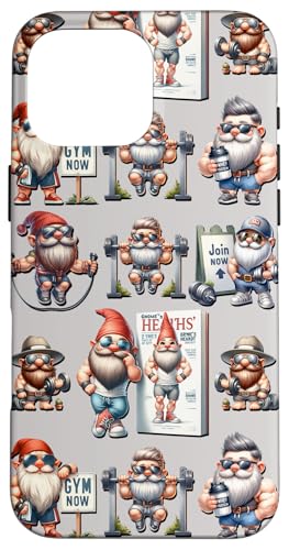 Body Building Gnome In Dads Fitness Apparel Funny Gym Hülle für iPhone 16 Pro Max Body Building Gnome In Dads Fitness Apparel Funny Gym Hülle für iPhone 16 Pro Max von Funny Gnome Bodybuilding Gifts For The Gym Lover