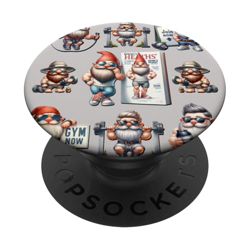 Body Building Gnome In Dads Fitness Apparel Funny Gym PopSockets Klebender PopGrip Body Building Gnome In Dads Fitness Apparel Funny Gym PopSockets Klebender PopGrip von Funny Gnome Bodybuilding Gifts For The Gym Lover