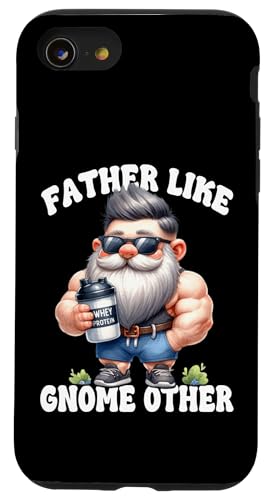 Fathers Day Gnome For Bodybuilder Funny Fitness Dad Saying Hülle für iPhone SE (2020) / 7 / 8 von Funny Gnome Bodybuilding Gifts For The Gym Lover