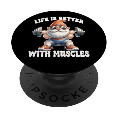 Fitness Gnome For Mom And Dad Funny Saying Weightlifting PopSockets Klebender PopGrip Fitness Gnome For Mom And Dad Funny Saying Weightlifting PopSockets Klebender PopGrip von Funny Gnome Bodybuilding Gifts For The Gym Lover