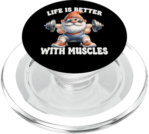 Fitness Gnome For Mom And Dad Funny Saying Weightlifting PopSockets PopGrip für MagSafe Fitness Gnome For Mom And Dad Funny Saying Weightlifting PopSockets PopGrip für MagSafe von Funny Gnome Bodybuilding Gifts For The Gym Lover