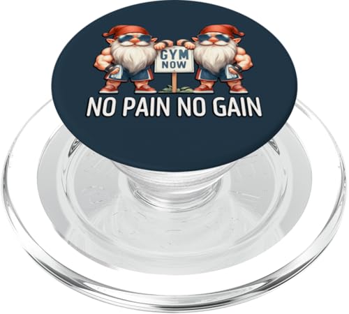 Funny Gym Gnomes In Dads Fitness Apparel No Pain No Gain PopSockets PopGrip für MagSafe Funny Gym Gnomes In Dads Fitness Apparel No Pain No Gain PopSockets PopGrip für MagSafe von Funny Gnome Bodybuilding Gifts For The Gym Lover