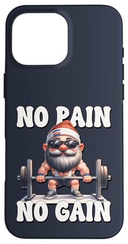 No Pain No Gain Fitness Gnome Love Weightlifting Training Hülle für iPhone 16 Pro Max No Pain No Gain Fitness Gnome Love Weightlifting Training Hülle für iPhone 16 Pro Max von Funny Gnome Bodybuilding Gifts For The Gym Lover
