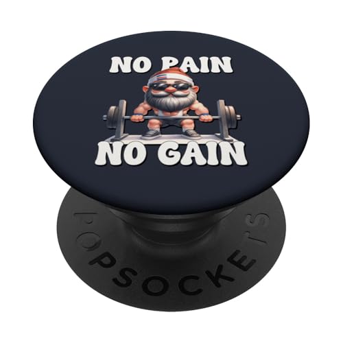 No Pain No Gain Fitness Gnome Love Weightlifting Training PopSockets Klebender PopGrip No Pain No Gain Fitness Gnome Love Weightlifting Training PopSockets Klebender PopGrip von Funny Gnome Bodybuilding Gifts For The Gym Lover