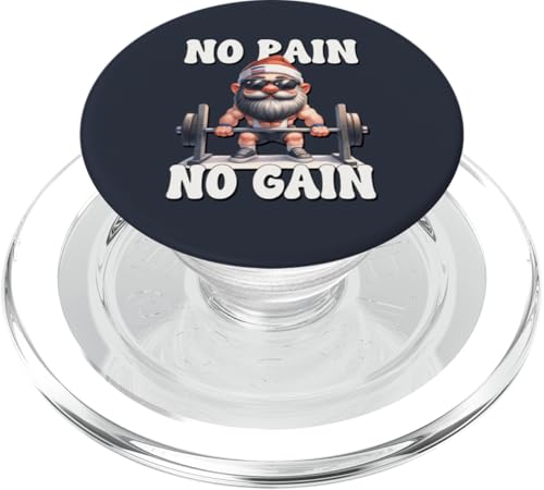 No Pain No Gain Fitness Gnome Love Weightlifting Training PopSockets PopGrip für MagSafe No Pain No Gain Fitness Gnome Love Weightlifting Training PopSockets PopGrip für MagSafe von Funny Gnome Bodybuilding Gifts For The Gym Lover