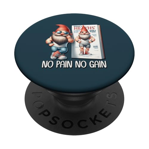 No Pain No Gain Funny Body Building Gnome For Fitness Dad PopSockets Klebender PopGrip No Pain No Gain Funny Body Building Gnome For Fitness Dad PopSockets Klebender PopGrip von Funny Gnome Bodybuilding Gifts For The Gym Lover