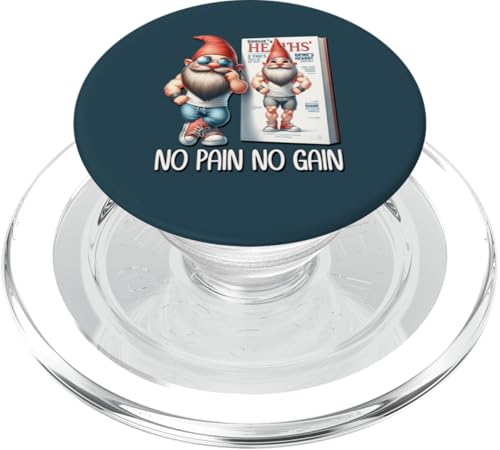 No Pain No Gain Funny Body Building Gnome For Fitness Dad PopSockets PopGrip für MagSafe No Pain No Gain Funny Body Building Gnome For Fitness Dad PopSockets PopGrip für MagSafe von Funny Gnome Bodybuilding Gifts For The Gym Lover