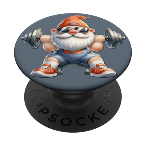 Weightlifting Gnome For Men And Women Funny Bodybuilder PopSockets Klebender PopGrip Weightlifting Gnome For Men And Women Funny Bodybuilder PopSockets Klebender PopGrip von Funny Gnome Bodybuilding Gifts For The Gym Lover