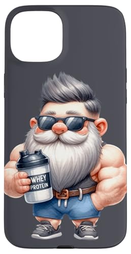 Whey Protein Gnome Dad Funny Bodybuilder Graphic For Coach Hülle für iPhone 15 Plus Whey Protein Gnome Dad Funny Bodybuilder Graphic For Coach Hülle für iPhone 15 Plus von Funny Gnome Bodybuilding Gifts For The Gym Lover