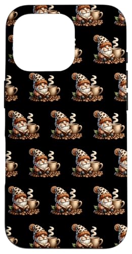 Book Reading Coffee Gnome Biggest Coffee Mug For Teacher Hülle für iPhone 16 Pro von Funny Gnome Coffee Accessories & Book Lover Gifts