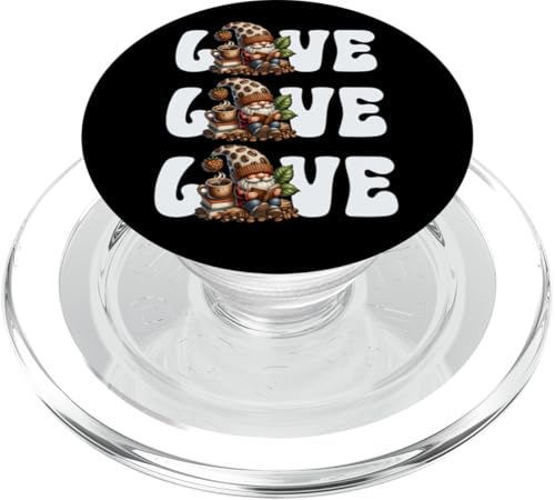 Book Reading Gnome For Teacher Mom Who Love Coffee And Books PopSockets PopGrip für MagSafe von Funny Gnome Coffee Accessories & Book Lover Gifts