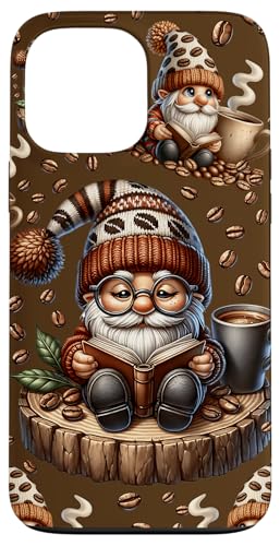 Brown Coffee Bean Decor For Librarian With Book Lover Gnome Hülle für iPhone 13 Pro Max von Funny Gnome Coffee Accessories & Book Lover Gifts