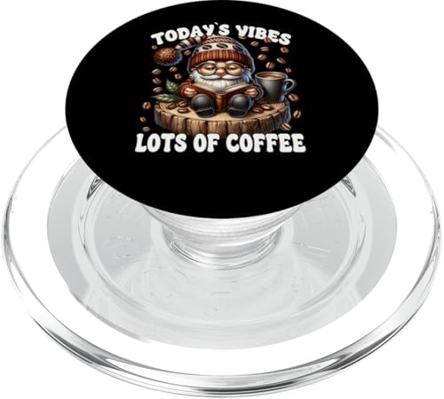 Funny Coffee Sayings For Women Men Who Loves Reading Books PopSockets PopGrip für MagSafe von Funny Gnome Coffee Accessories & Book Lover Gifts