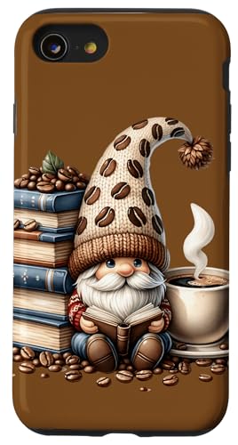 Librarian Gnome Love Reading Books Coffee Mug For Teacher Hülle für iPhone SE (2020) / 7 / 8 von Funny Gnome Coffee Accessories & Book Lover Gifts