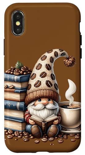 Librarian Gnome Love Reading Books Coffee Mug For Teacher Hülle für iPhone X/XS von Funny Gnome Coffee Accessories & Book Lover Gifts