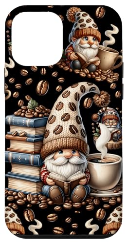 Love Coffee And Books Gnome Decor For Librarian And Teacher Hülle für iPhone 12 mini von Funny Gnome Coffee Accessories & Book Lover Gifts