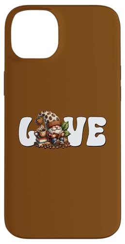 Love Coffee And Reading Book Gnome For Teacher And Librarian Hülle für iPhone 14 Plus von Funny Gnome Coffee Accessories & Book Lover Gifts