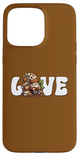 Love Coffee And Reading Book Gnome For Teacher And Librarian Hülle für iPhone 15 Pro Max von Funny Gnome Coffee Accessories & Book Lover Gifts