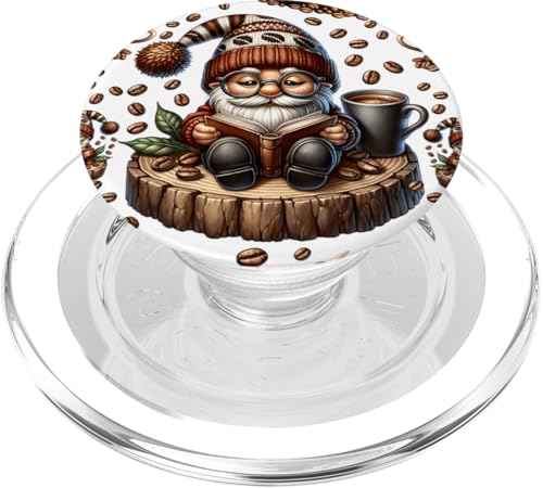 Teacher Coffee And Book Reading Gnome Patterns For Librarian PopSockets PopGrip für MagSafe Teacher Coffee And Book Reading Gnome Patterns For Librarian PopSockets PopGrip für MagSafe von Funny Gnome Coffee Accessories & Book Lover Gifts