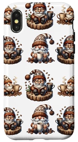 Teacher Coffee Graphic For Women Funny Gnomes For Coffee Mom Hülle für iPhone X/XS Teacher Coffee Graphic For Women Funny Gnomes For Coffee Mom Hülle für iPhone X/XS von Funny Gnome Coffee Accessories & Book Lover Gifts