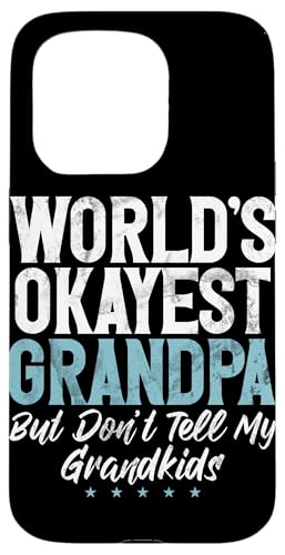 Der beste Opa der Welt, aber sag es nicht meinen Enkelkindern, Papa Hülle für iPhone 15 Pro von Funny Grandpa Vintage Father's Day Gifts Granddad