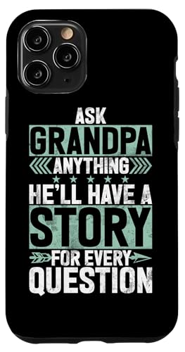 Frag Opa alles, er hat für jede Frage eine Geschichte Hülle für iPhone 11 Pro von Funny Grandpa Vintage Father's Day Gifts Granddad