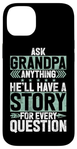 Frag Opa alles, er hat für jede Frage eine Geschichte Hülle für iPhone 14 Plus Frag Opa alles, er hat für jede Frage eine Geschichte Hülle für iPhone 14 Plus von Funny Grandpa Vintage Father's Day Gifts Granddad