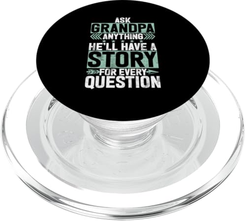 Frag Opa alles, er hat für jede Frage eine Geschichte PopSockets PopGrip für MagSafe Frag Opa alles, er hat für jede Frage eine Geschichte PopSockets PopGrip für MagSafe von Funny Grandpa Vintage Father's Day Gifts Granddad