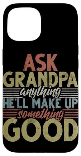 Frag Opa alles, er wird sich etwas Gutes einfallen lassen, Retro Hülle für iPhone 15 Frag Opa alles, er wird sich etwas Gutes einfallen lassen, Retro Hülle für iPhone 15 von Funny Grandpa Vintage Father's Day Gifts Granddad